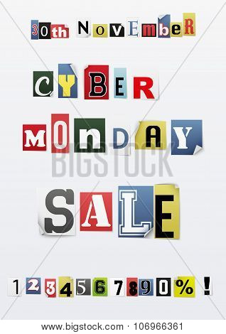 Background of Cyber Monday sale