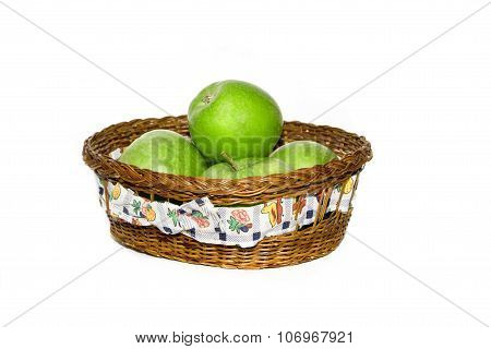 Apples in basket