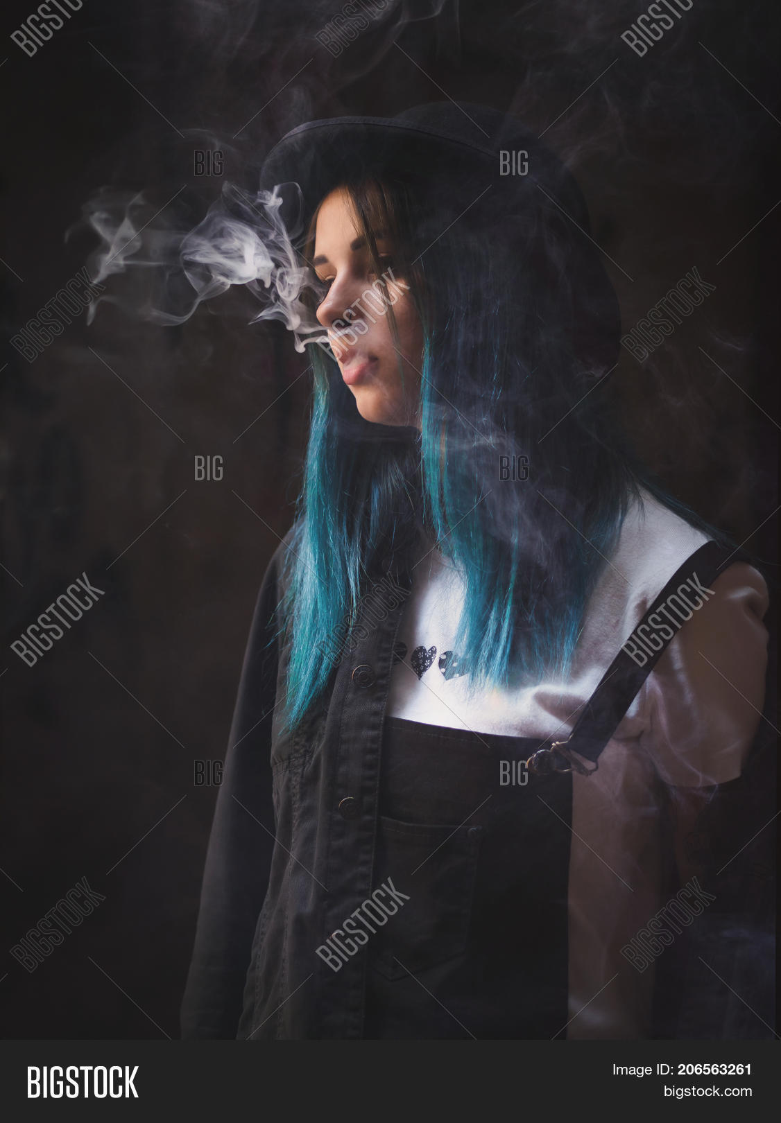 Hipster Girl Smoking Hipster Girl Smoking