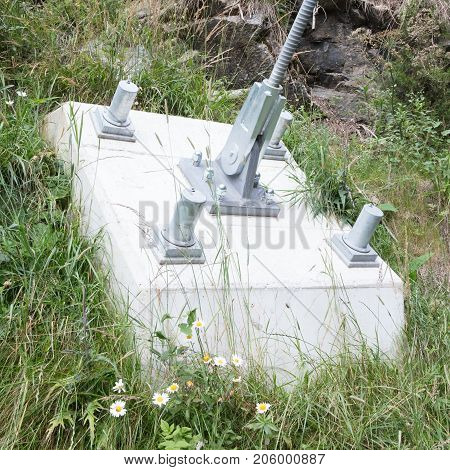 Metal Sling Cable And Nut Of Hang Bridge
