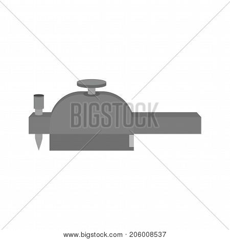 Wood, gauge, scribe icon vector image. Can also be used for Hand Tools. Suitable for use on web apps, mobile apps and print media.
