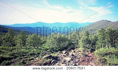 Middle Urals Russia Road to Konzhak Mountain