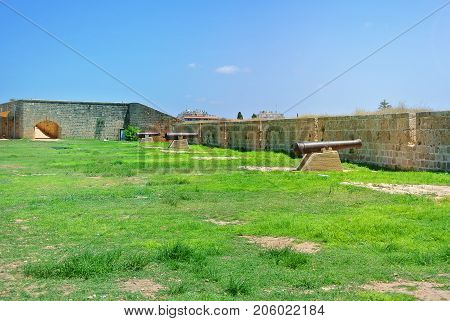 historical sight of Israel. Akko. Fortress restored during the reign of the Ottoman Empire