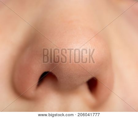 nose boy. macro . Photos in the studio