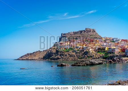 Medieval town of Castelsardo on Sardinia, Italy