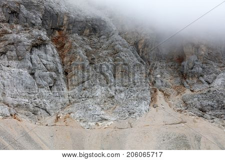 Climbers on Triglav Peak, Slovenia, Europe