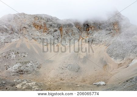 Climbers on Triglav Peak, Slovenia, Europe