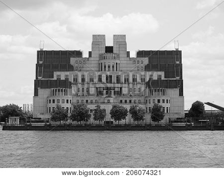 British Secret Service In London Black And White