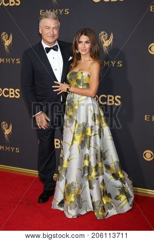 LOS ANGELES - SEP 17:  Alex Baldwin, Hilaria Baldwin at the 69th Primetime Emmy Awards - Arrivals at the Microsoft Theater on September 17, 2017 in Los Angeles, CA
