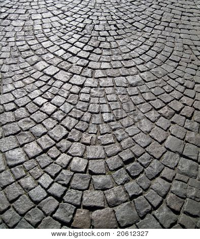 stone block paving background