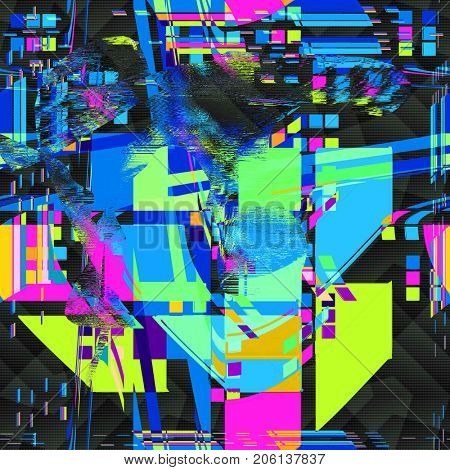 Psychedelic distorted background