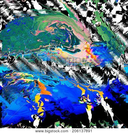 Psychedelic distorted background