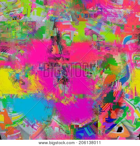 Psychedelic distorted background
