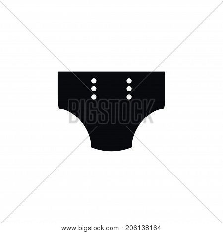 Diaper Vector Element Can Be Used For Diaper, Pampers, Nappy Design Concept.  Isolated Pampers Icon.