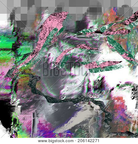 Psychedelic distorted background