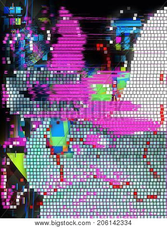 Psychedelic distorted background