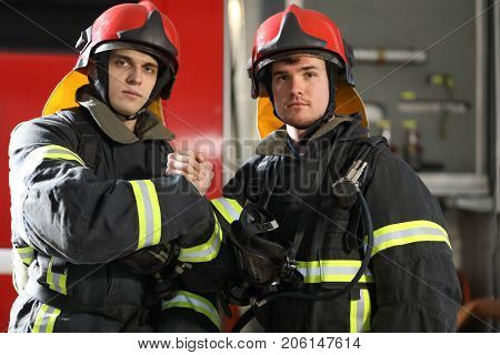 Two Firefighters Image & Photo (Free Trial) | Bigstock