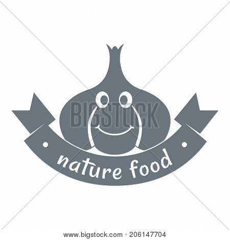 Garlic logo. Simple illustration of garlic vector logo for web