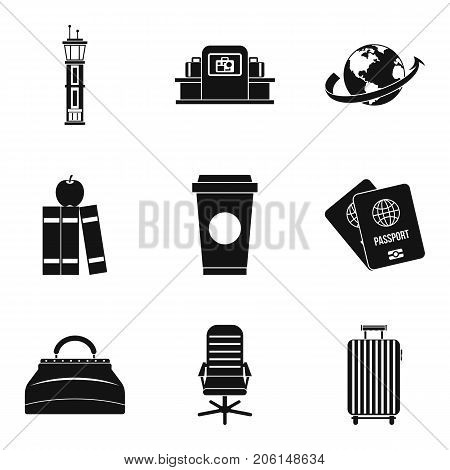 Personal things icons set. Simple set of 9 personal things vector icons for web isolated on white background