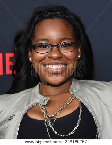 LOS ANGELES - SEP 14:  Carla Jeffery arrives for the Netflix premiere of 