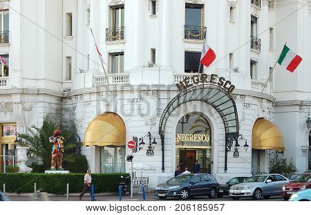 Hotel Negresco one of the most memorable landmark hotels in France celebrated its centenary in 2012 - 21 July 2007