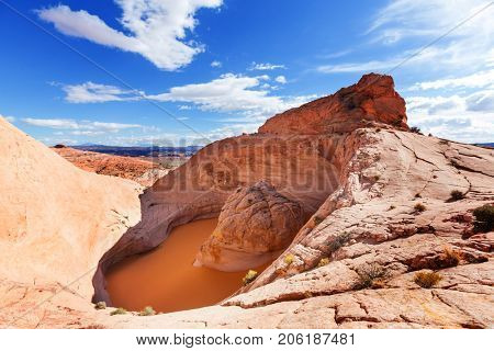 Unusual natural formation Cosmic Astray in Grand Staircase-Escalante National Monument, Utah, United States. Fantastic Landscapes.