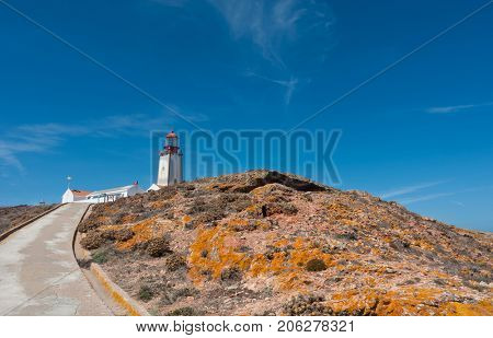 Island of Berlenga lighthouse, in Portugal