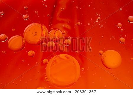 Colorful Water Bubles On Water As Background