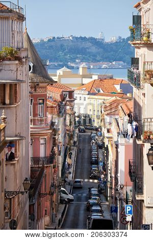 Rua Sao Marcal, Lisbon. Portugal