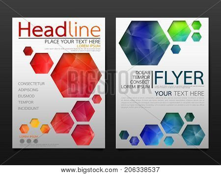 Flyer cover business brochure vector design, Leaflet advertising abstract background, Modern poster magazine layout template, Annual report for presentation.