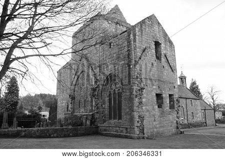 An external view of the medieval preceptory at Torphichen