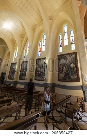 Inside Of The Sanctuary Of Maria Magdalena