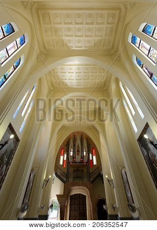 Inside Of The Sanctuary Of Maria Magdalena