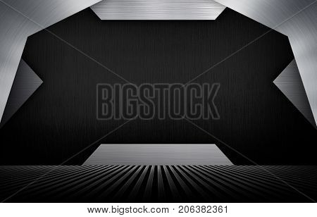 abstract metal interior background