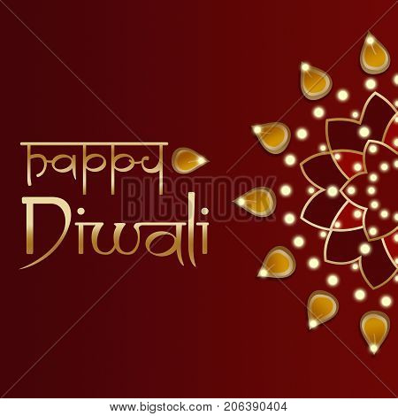 diwali indian festival of lights background illustration