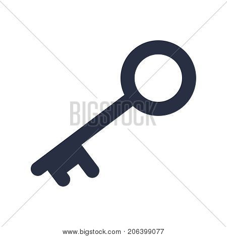 Key icon in trendy flat style isolated on background. Symbol of key for your web site design Key logo app UI. Vector illustration EPS10. Retro vintage silhouettes