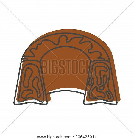 Pudding bakery product in doodle style icons vector illustration for design and web isolated on white background. pudding bakery product vector object for labels and logo