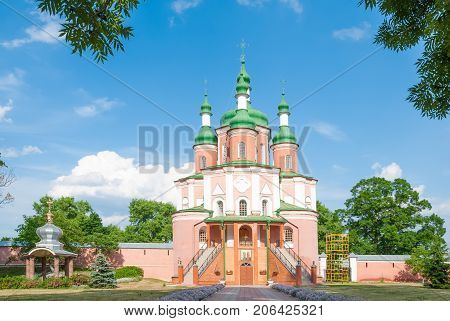 Peter And Paul Church, (18Th Century) Gustynsky Monastery In Chernihiv Region. Ukraine