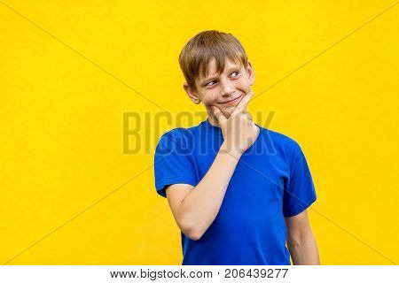 Young Freckled Boy Conceived Something Bad.