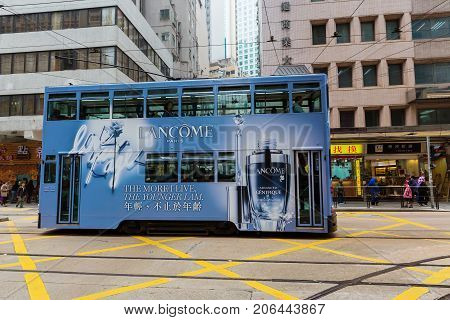 Hong Kong Tramway On Hong Kong Island