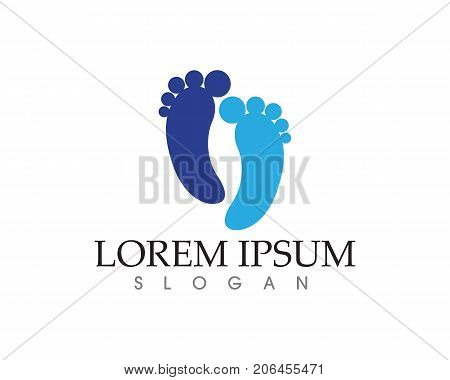 Foot print logo and symbols app icons