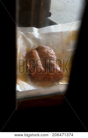 soppressata calabrese a traditional kind of very hot salami producted in Calabria