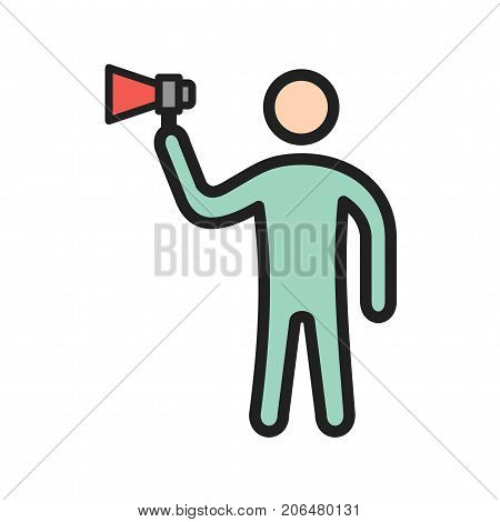 Outspoken, talk, bold icon vector image. Can also be used for Personality Traits. Suitable for web apps, mobile apps and print media.