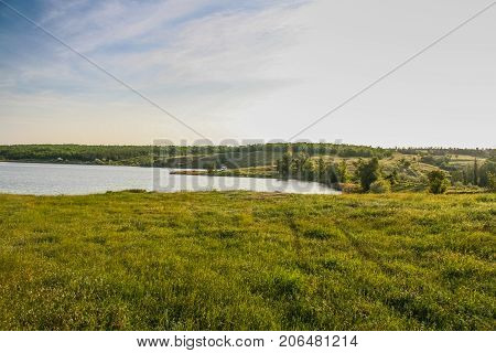 Ukrainian Steppe Near The Town Of Polohy