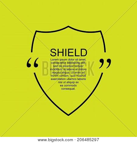 Quote text bubble. Commas, note, message and comment. Design element similar to quote. Text, commas, quote and note. Motivation and inspiration. Quote blank template.