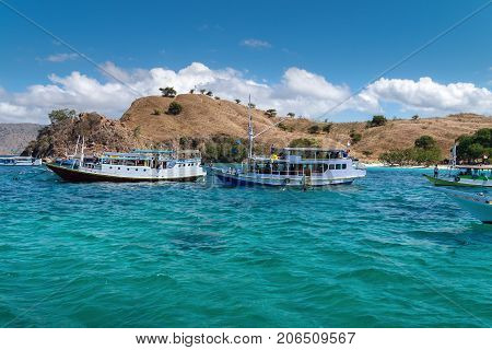 Pink Beach of the Komodo Islands Flores Sea Nusa Tenggara Labuan Bajo Indonesia