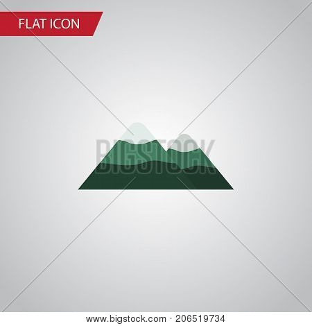 Peak Vector Element Can Be Used For Mountain, Peak, Pinnacle Design Concept.  Isolated Mountain Flat Icon.