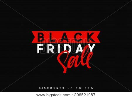 Black Friday sale, banner, poster advert. Card offert promotion design.