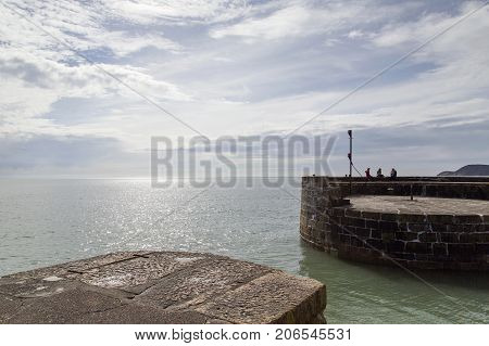 Charlestown, Cornwall, UK: April 13, 2016: Charlestown is a village and port on the south coast of Cornwall, England, United Kingdom, and in the civil parish of St Austell Bay.