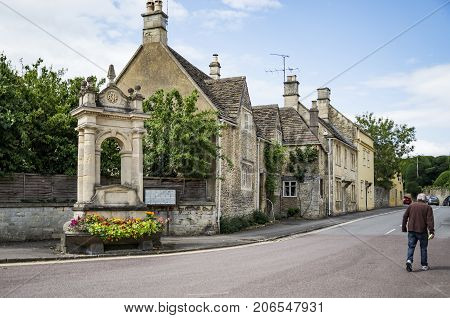 Street in the market town of Corsham England UK which was also used for the filming location of the BBC drama Poldark.